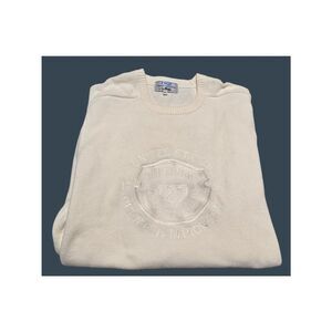 USGA LaMode XL Golf Sweater 1990 Medinah White Cotton Sweatshirt US Open PGA